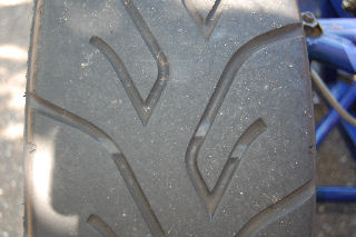 Front right tyre wear